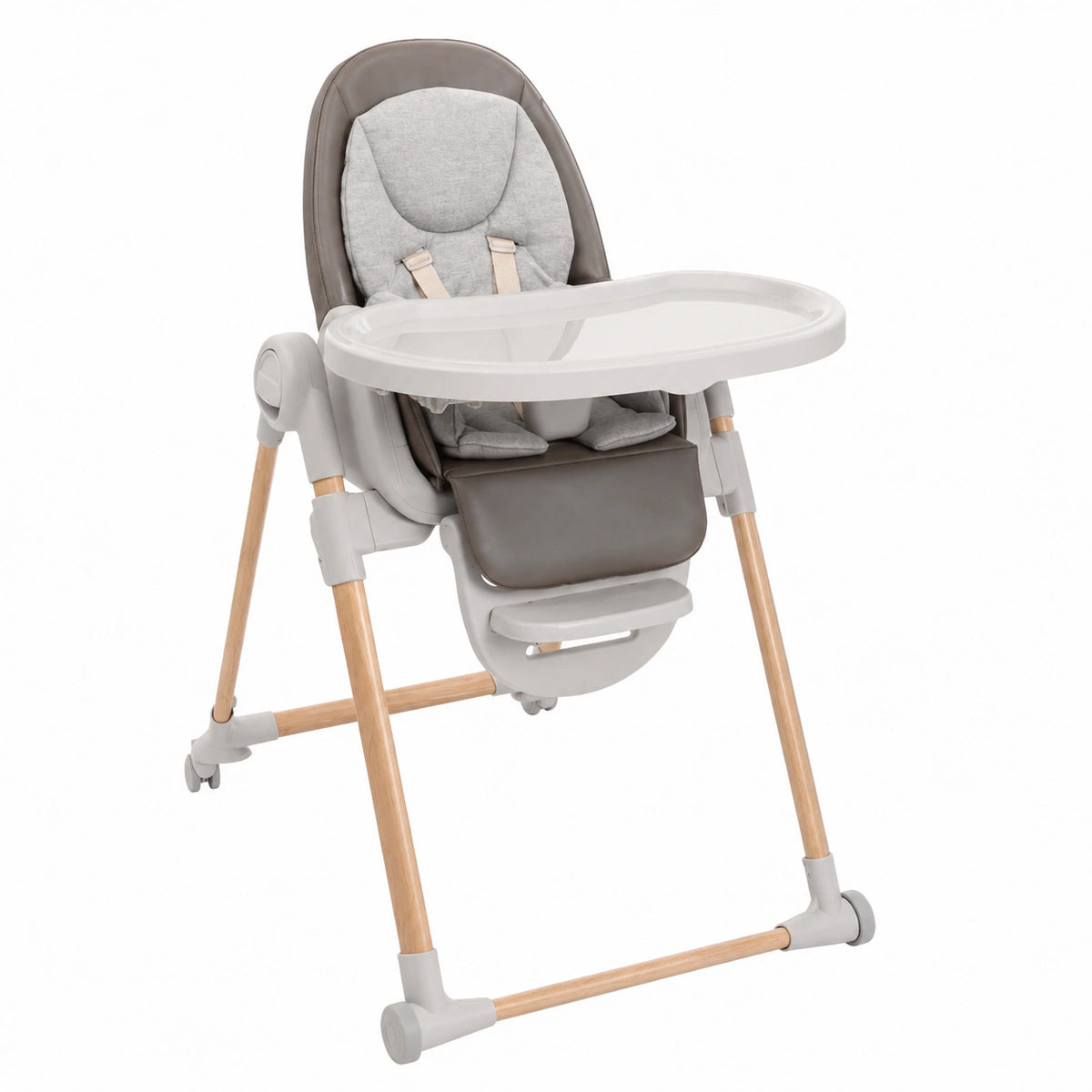 Chaise, réglable, coloris brun, pour la salle à manger ou la cuisine