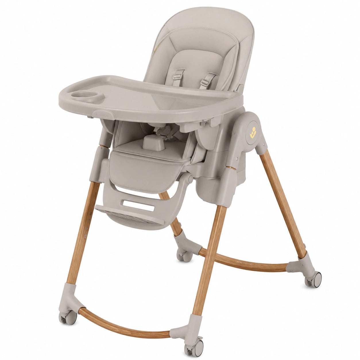 Chaise, pliable, pivotant, coloris beige, pour la salle à manger ou la cuisine