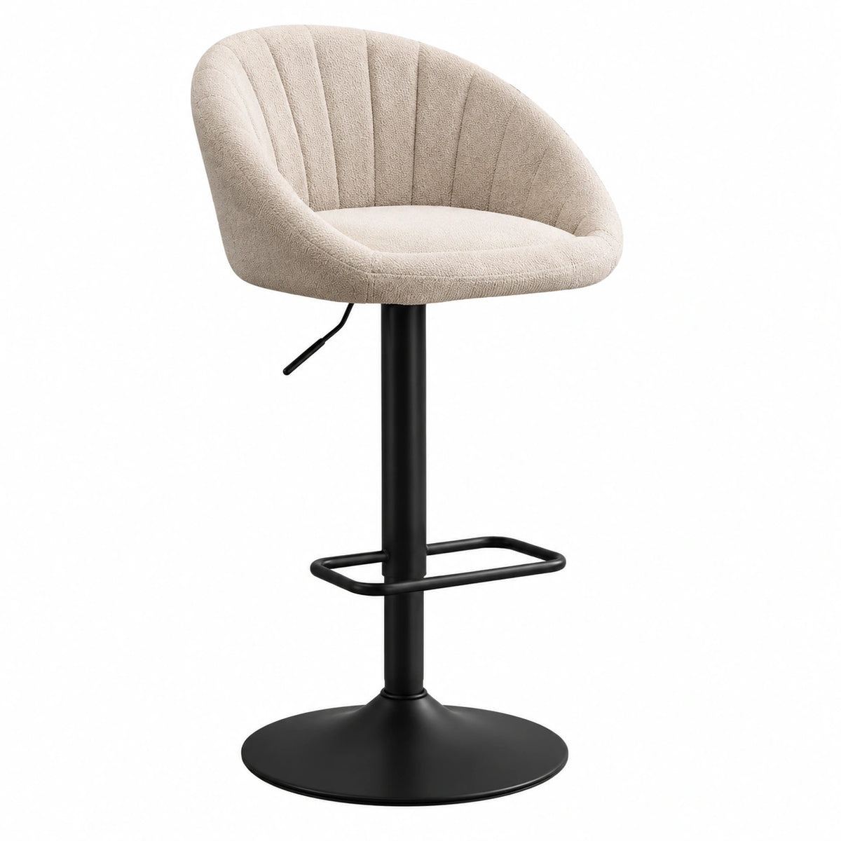 Tabouret, pivotant, coloris beige, pour la cuisine ou l’espace repas