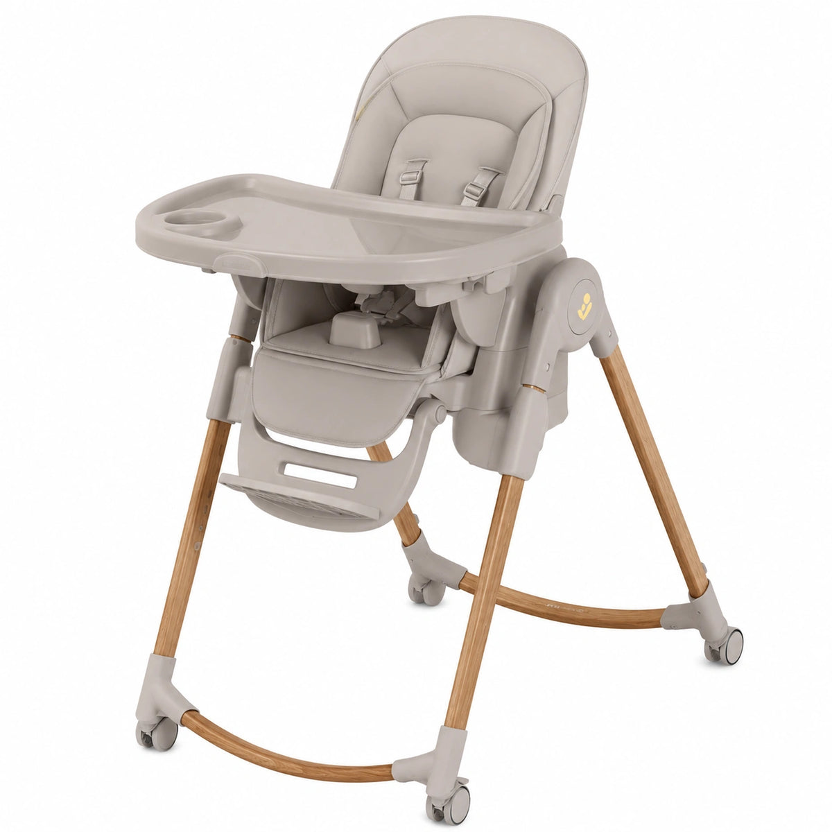 Chaise, pliable, pivotant, coloris beige, pour la salle à manger ou la cuisine