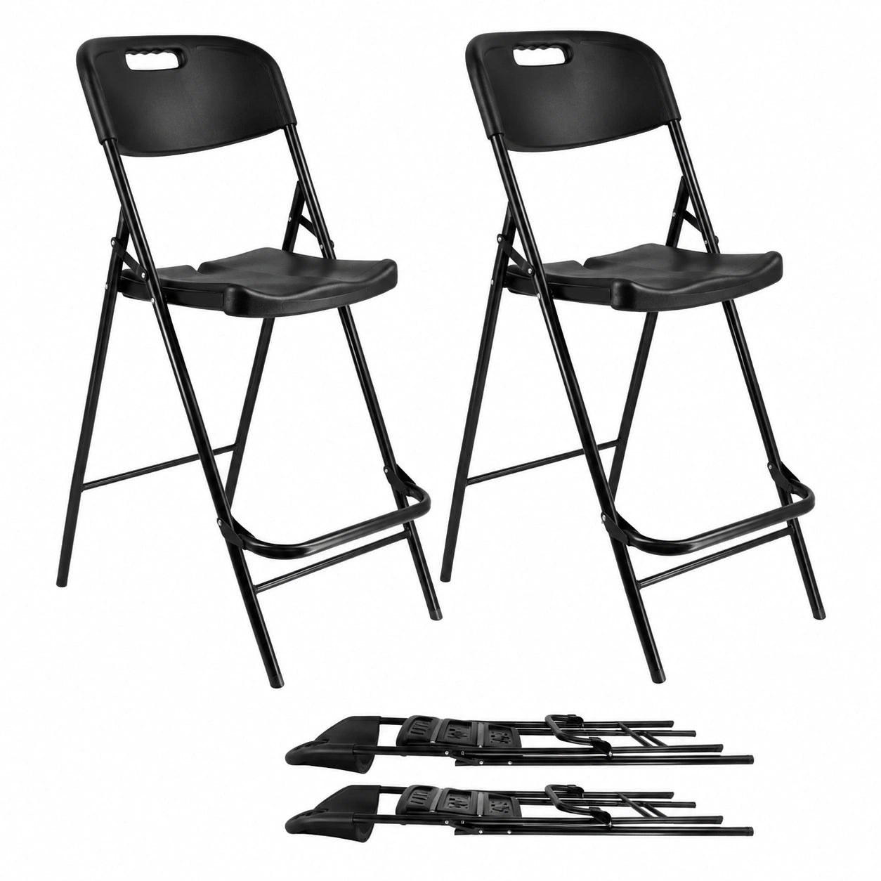 Chaise, en acier, coloris noir, pour la salle à manger ou la cuisine