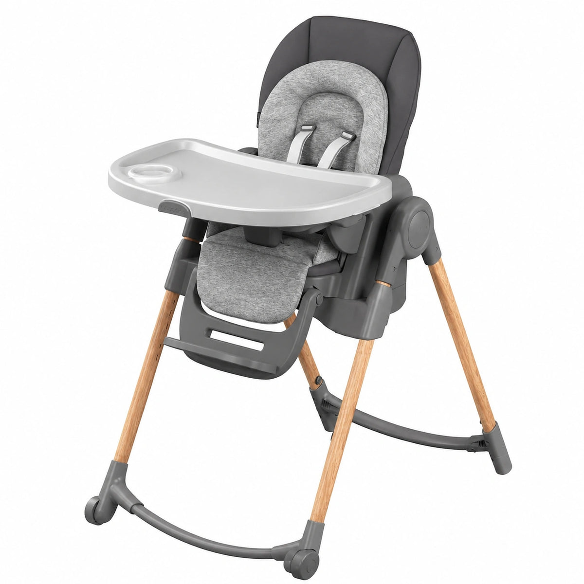 Chaise, réglable, coloris graphite, pour la salle à manger ou la cuisine