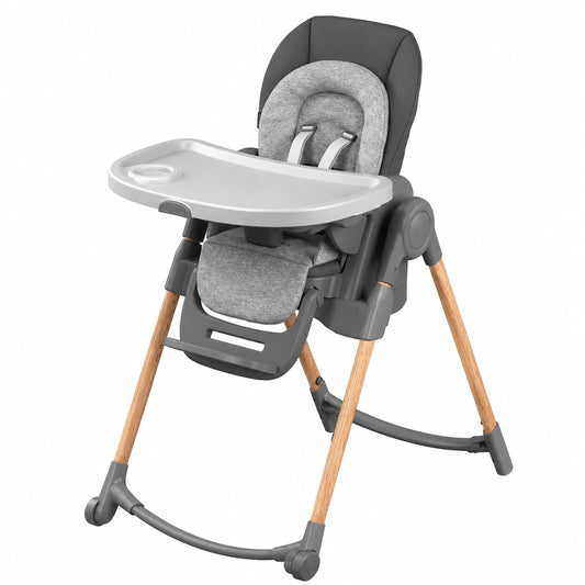Chaise, réglable, coloris graphite, pour la salle à manger ou la cuisine