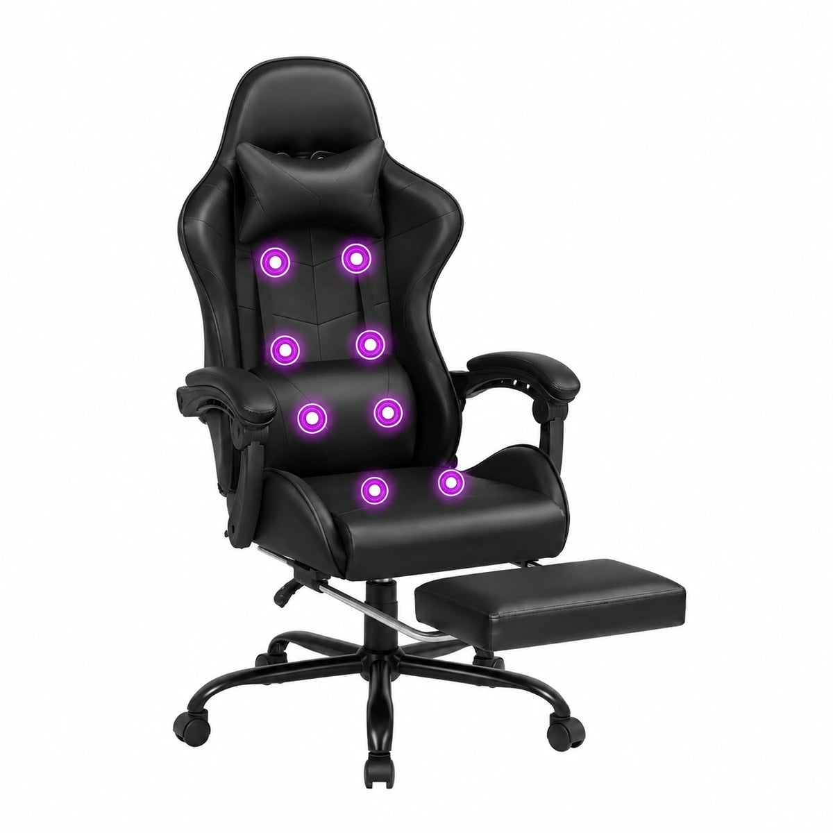 Bureau, en cuir, inclinable, réglable, coloris noir, pour l’espace de travail