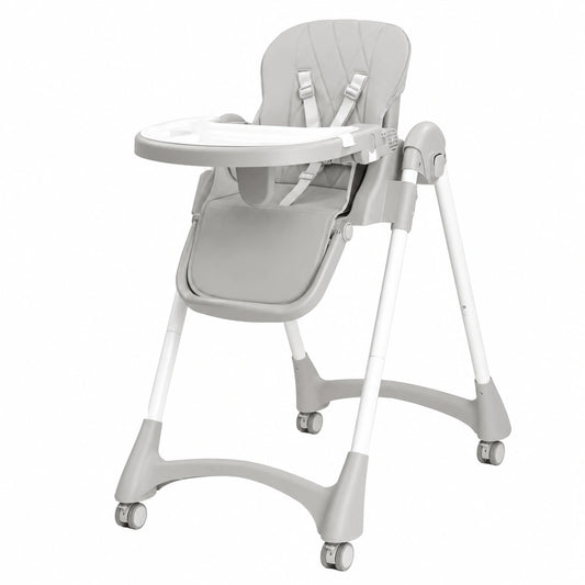 Chaise, pliable, réglable, coloris gris, pour la salle à manger ou la cuisine