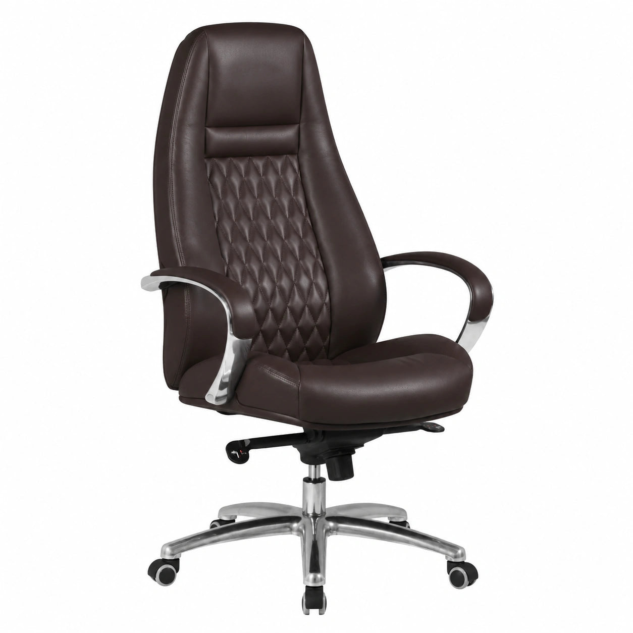 Bureau, en cuir, coloris marron, pour l’espace de travail