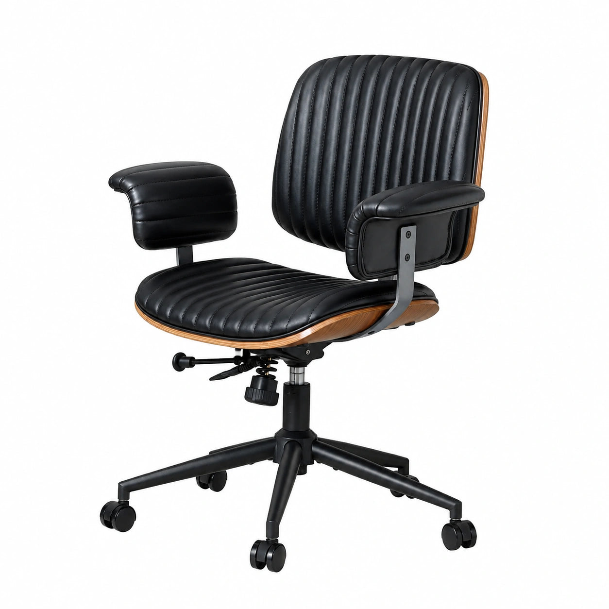 Bureau, en cuir, réglable, rembourré, pour l’espace de travail