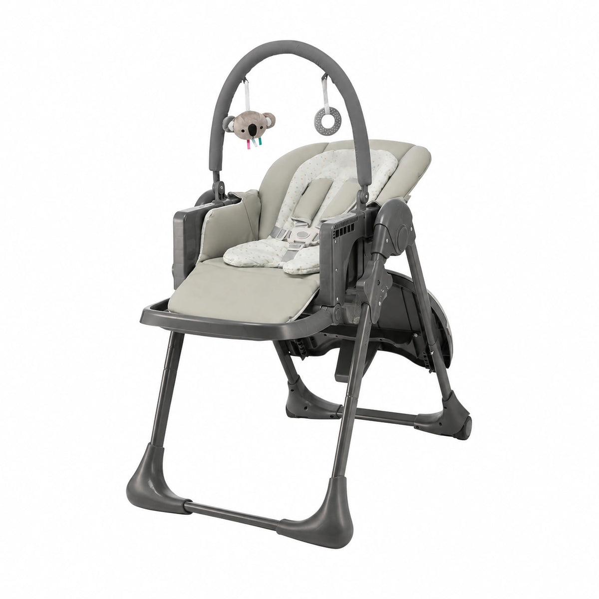 Chaise, inclinable, pliable, réglable, coloris gris, pour la salle à manger ou la cuisine