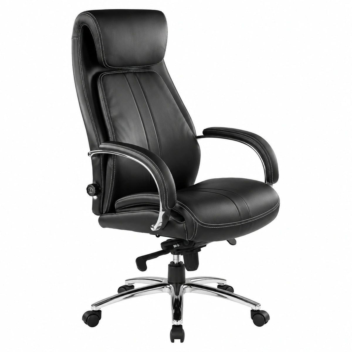 Bureau, en cuir, coloris noir, pour l’espace de travail