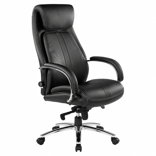 Bureau, en cuir, coloris noir, pour l’espace de travail